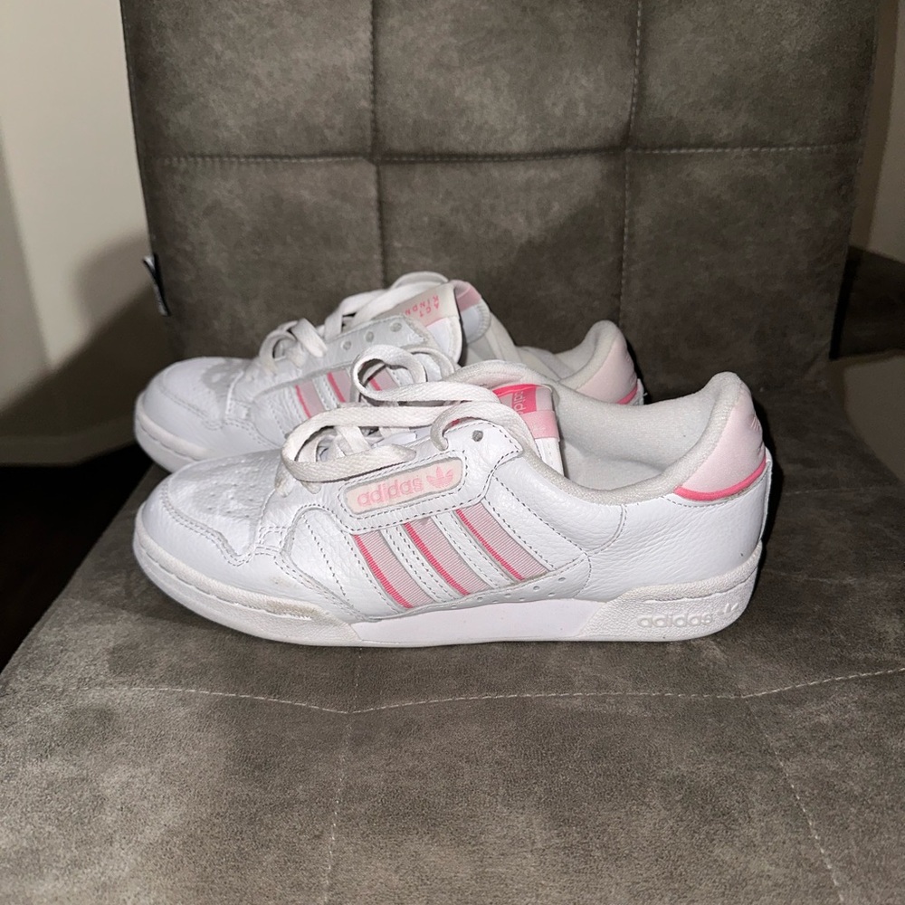 Pink Adidas Trainers Continental